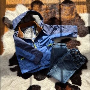 Carter's Blue and Navy Kids Raincoat